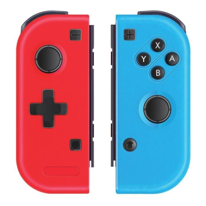 Bleu gauche - Manette Joycon avec sangle pour Nintendo Switch, Joy Con,  prend en charge la fonction de réveil - Cdiscount Informatique
