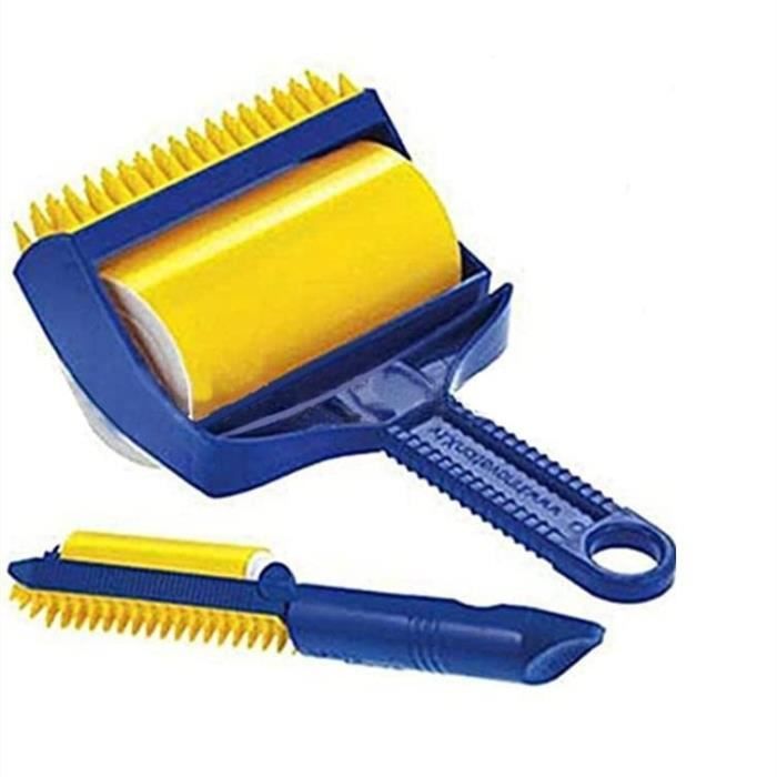 Brosse Anti Poils Animaux Chat Chien,Brosse Adhésive pour Animaux Domestiques Rouleau Anti Poil Chat,Réutilisable