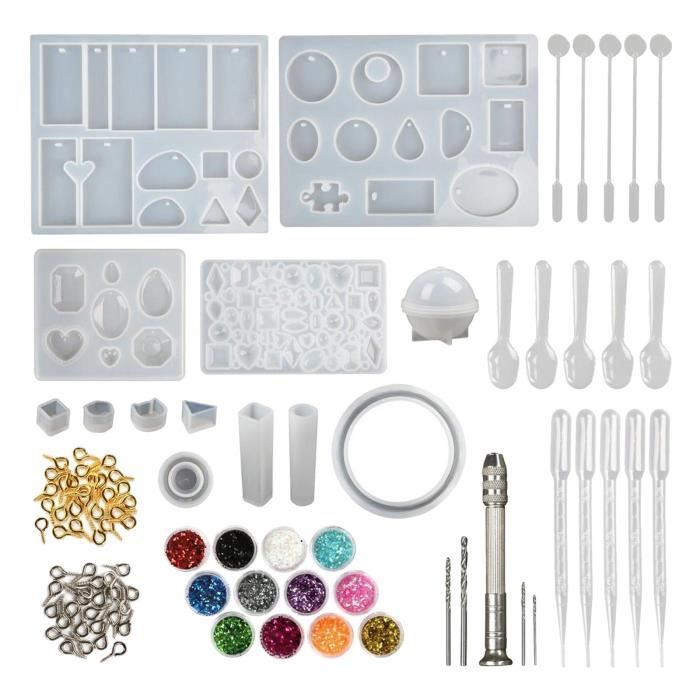 Moules Silicone Perles Résine EXCEART - 3 Pièces Sphère Ronde Pour Bijoux DIY - Bracelet, Pendentif