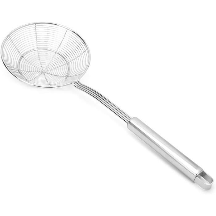 Lot De 3 Passoires Inox Maille Fine 7/12/16 Cm – Tamis Cuisine Avec Poignée, Idéal Farine, Légumes, Pâtes & Pâtisserie