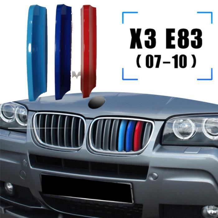 2007-2010 X3 E83 - Bandes de garniture de calandre ABS pour BMW bronchbery tage, 3 pièces