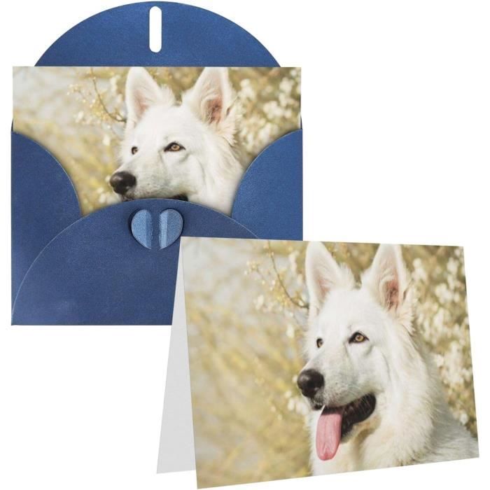 Cartes De Vœux Noël, Chiens Great Pyrenees, Personnalisables, Avec Enveloppes, Neuves
