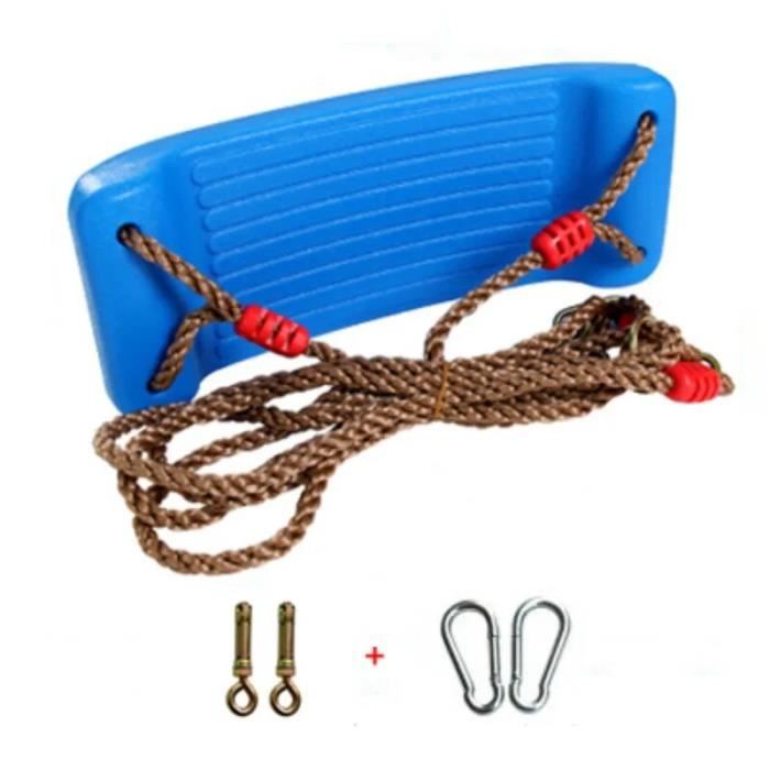 Balancoire Extérieur Enfant Corde Escalade Avec Plateforme Et Siège Disque - Charge 100 Kg