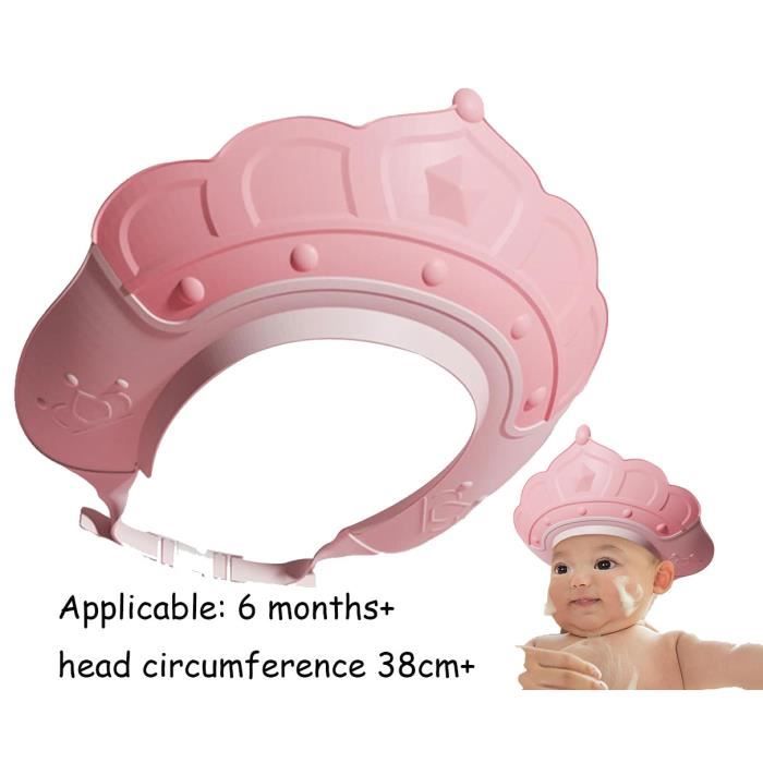 Casquette de bain bébé,Visière de Bain Réglable,Chapeau de Protection