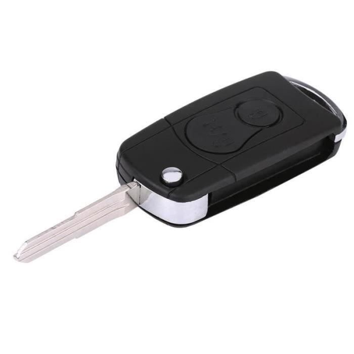 Avec logo lame droite Changan CS35 coque de clé à distance 2 boutons