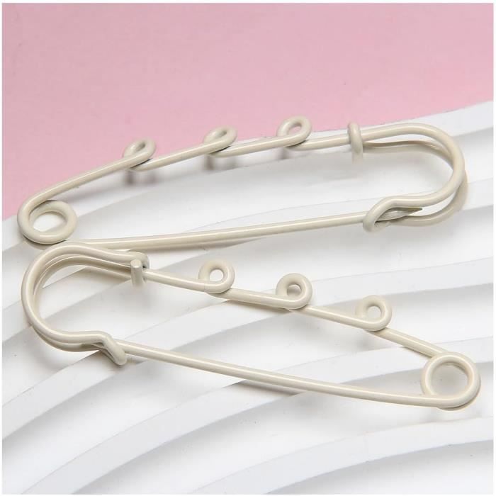 Lot De 4 Épingles De Sûreté 44mm - Verrouillage Sécurisé - Pour Couture, Bricolage, DIY