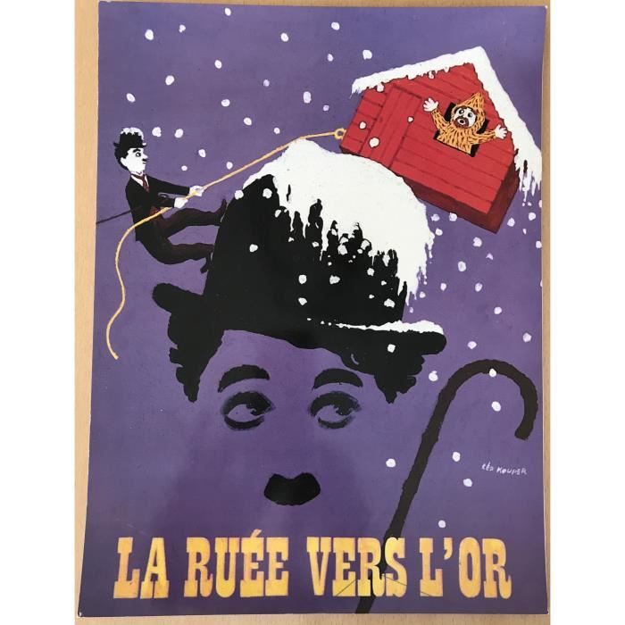 Charlie Chaplin Leo Kouper La Ruee Vers L Or 30x40cm Affiche Poster Envoi Roule Cdiscount
