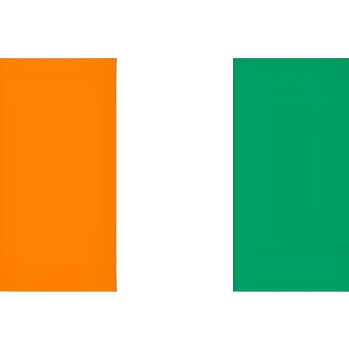 Drapeau Côte D'Ivoire 150x90 Cm - 100% Polyester, Bords Renforcés - Pour Supporters, Fêtes Nationales, Décoration - Livraison Rapide