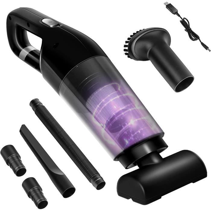 Aspirateur Main Sans Fil 19000Pa Bemkia - 9 Accessoires - Moteur Brushless - 3 Vitesses - USB-C - Pour Voiture & Maison