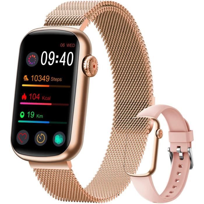 Montre Connectée Femme Smartwatch avec IP68 Etanche Sport Tactile OLED  Suivi Pedometer Pour Samsung Iphone Huawei Xiaomi Android iOS - Cdiscount  Téléphonie