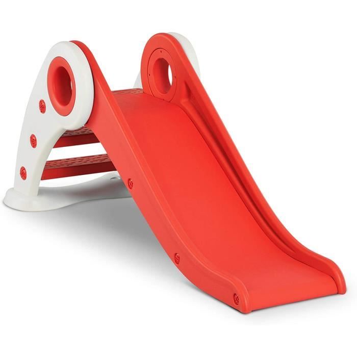 HOMCOM Toboggan Enfant avec Panier de Basket-Ball Échelle d'escalade HOMCOM Toboggan Enfant avec Panier de Basket-Ball Échelle d'escalade