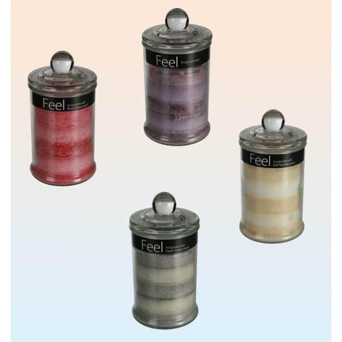 Bougies Parfumées Macaron - Lot De 4 - Fait Main - Cire Naturelle - Décoration Maison - Cadeau Femme