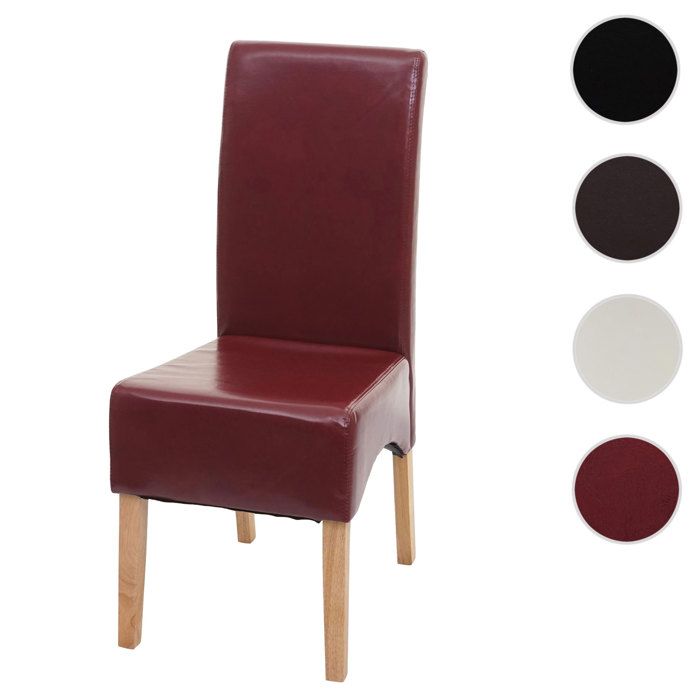 MCW Chaise de salle à manger Latina chaise de cuisine cuir ~ rouge pieds légers MCW Chaise de salle à manger Latina chaise de cuisine cuir ~ rouge pieds légers