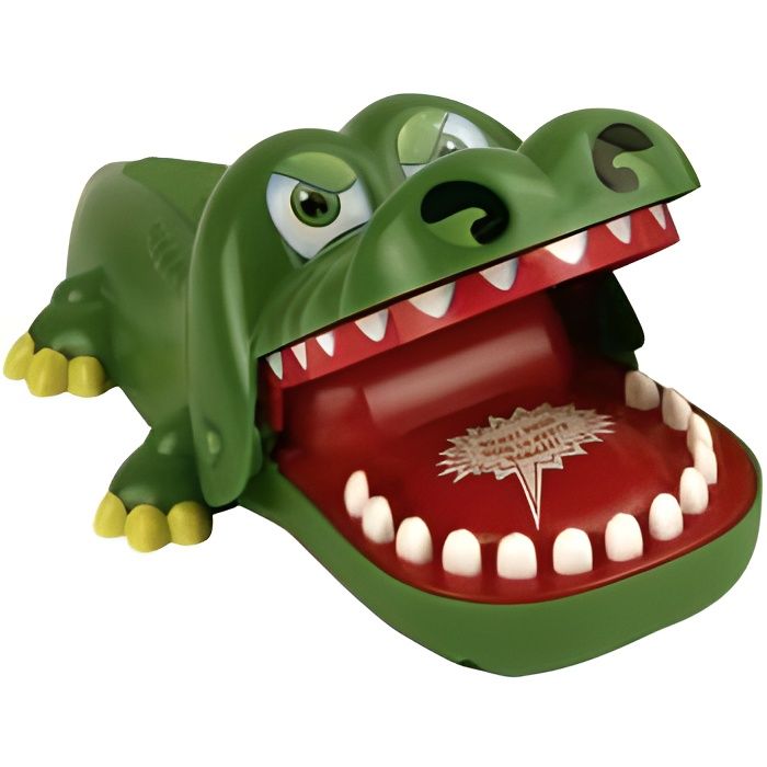 Jeu Crocodile Croco avec dents mord doigts 21 x 12 cm - Cdiscount Jeux -  Jouets
