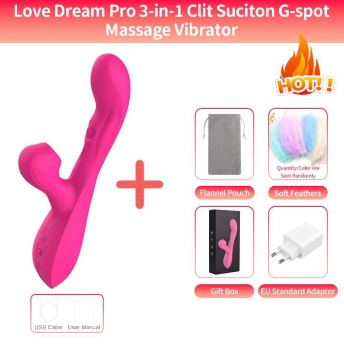 Godemichet Vibrant Succion Du Clitoris 20 Modes Masturbateur godemichet-vibrant-succion-du-clitoris-20-modes-masturbateur