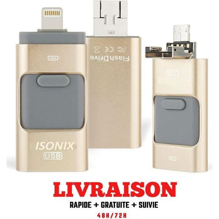 I-USBKey 32GB - Clé USB pour iPhone et iPad avec connecteur 30