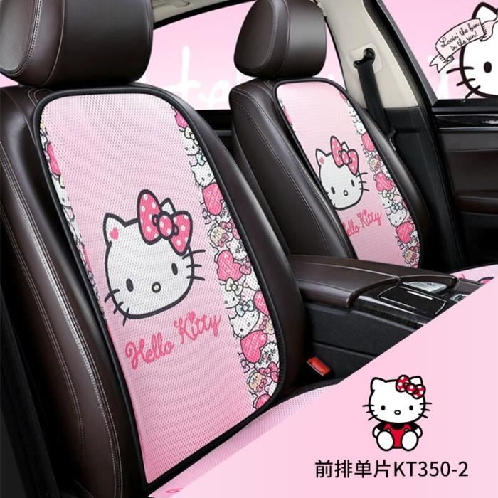  Housse de volant de voiture en cuir élastique pour Hello Kitty  - Accessoire de voiture pour homme et femme
