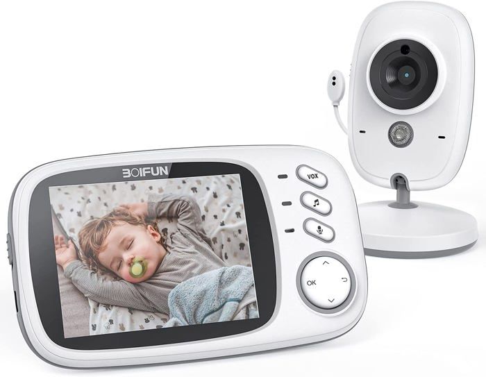 BOIFUN BabyPhone - Vidéo Sans Fil Multifonctions - Ecran 3.2 LCD