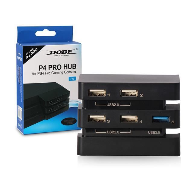 Hub USB 4 Ports pour Sony Playstation 4 PS4 Slim - Noir - Cdiscount