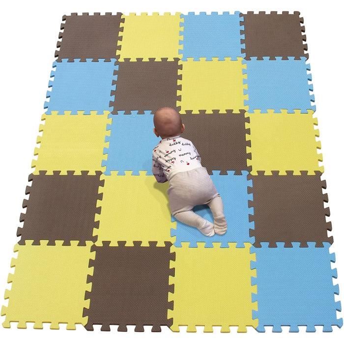 couleur Taille claire 4pcs X 30cm X1cm tapis mousse bébé tapis de sol bebe  tapis puzzle