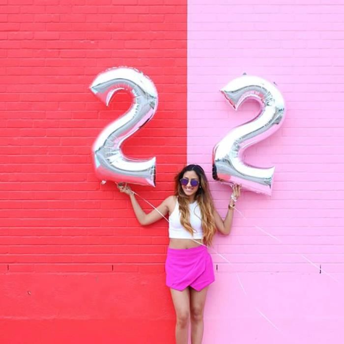 Mc3071 2 Pieces 32 Ou 40 Pouces Joyeux 22 Anniversaire Ballons Rose Or Nombre 25th Ans Decorations De Fete Homme Garcon Fille Four Achat Vente Ballon Decoratif Soldes Sur Cdiscount Des Le Janvier Cdiscount