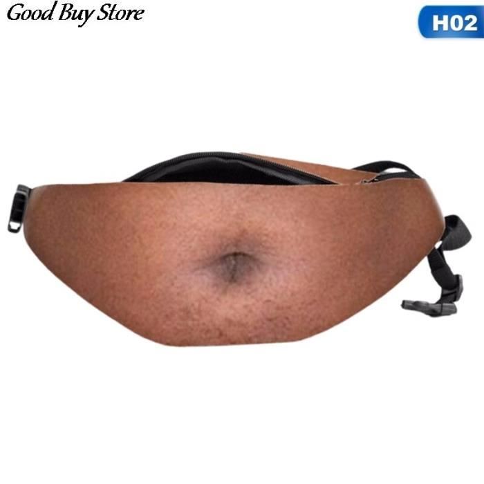 Sac Banane Ventre De Bière Drôle – Homme Femme – PU Qualité – Multifonction Randonnée Sport Quotidien