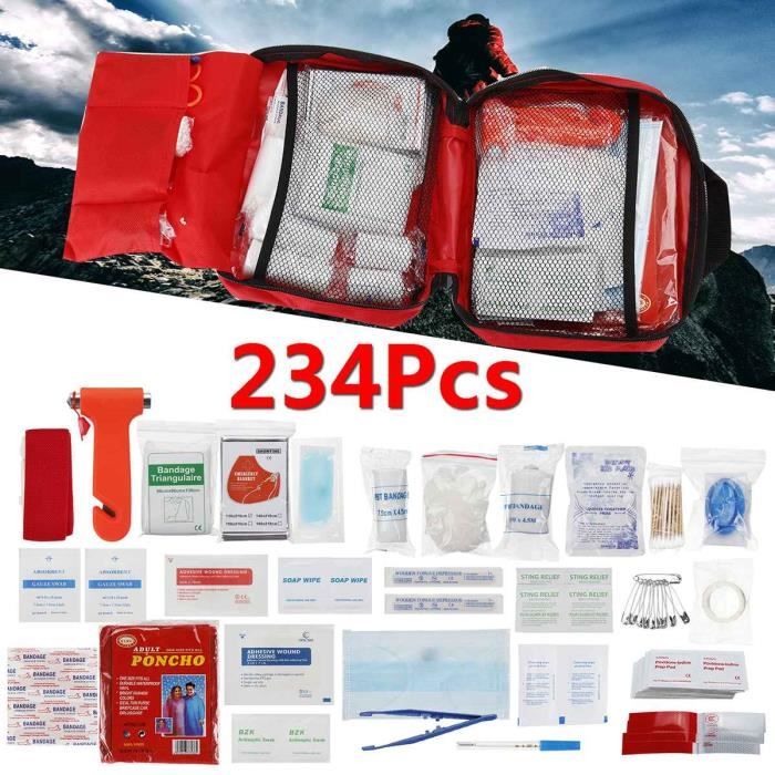 Kit De Survie Tout-en-1 Avec Trousse Premiers Secours - Pour Camping, Aventure, Urgence