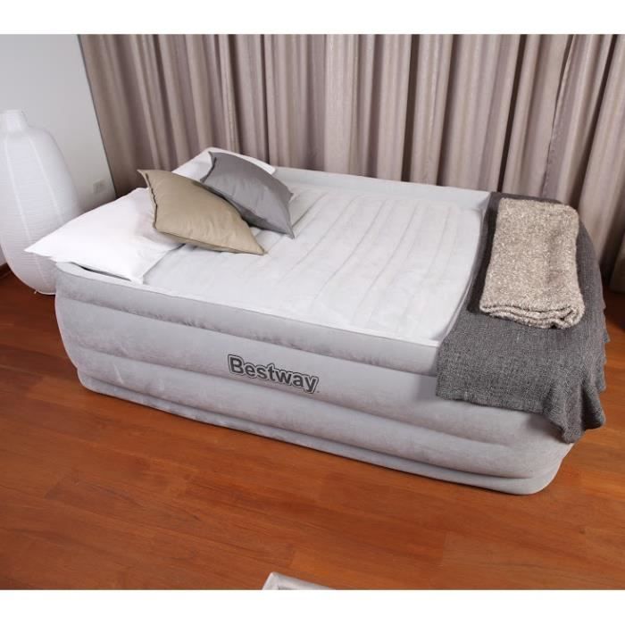 Matelas gonflable avec gonfleur intégré Confort Cell 56cm NIGHTREST -  160x200cm - Cdiscount Sport