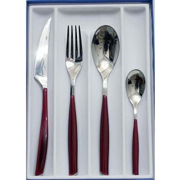 Bugatti Menagere 24 pieces Glamour Rouge grenat