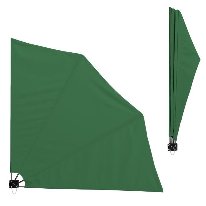 Casa.pro Balcon - parasol murale(vert)(160 x 160 cm) protection anti-regards- store pliable