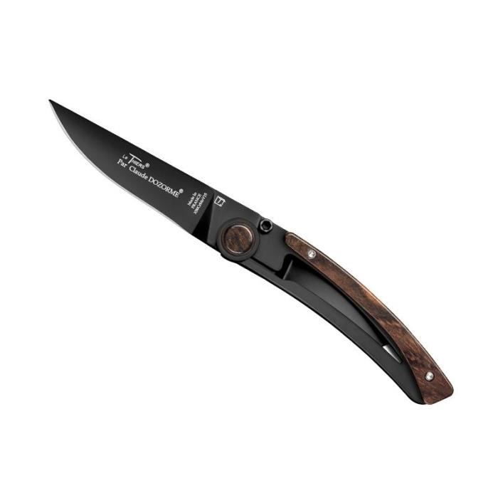 LE THIERS DOZORME LINER LOCK VALLERNIA 10 5CM NOIR INOX LE THIERS DOZORME LINER LOCK VALLERNIA 10 5CM NOIR INOX
