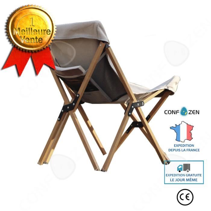 CONFO® Chaise pliante extérieure chaise de rangement portable chaise de