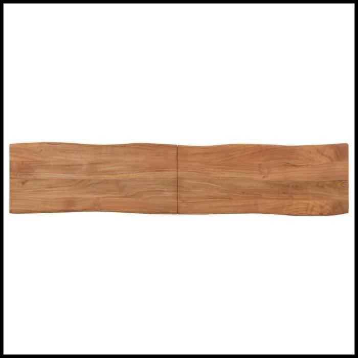 Banc - CUQUE - 160 cm - Bois dacacia massif - Acier - Style industriel