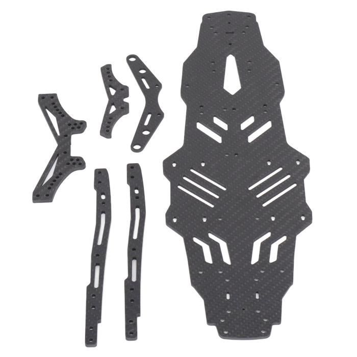 Ensemble de châssis en métal de camion tracteur RC télécommandé, moteur et servo, pièces de Ensemble de châssis en métal de camion tracteur RC télécommandé, moteur et servo, pièces de
