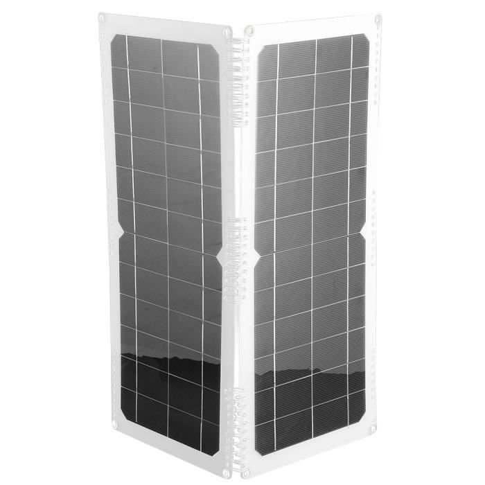 Panneau Solaire 12W Fafeicy - Chargeur Solaire USB Type C Pour Caméra Sécurité, Lampe, Ventilateur