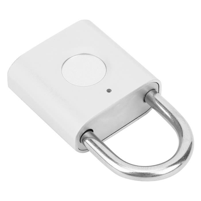 Cadenas à Empreinte Digitale - Déverrouillage Par Empreinte/appli - USB Rechargeable - Pour Armoire, Salle De Sport, Bagages