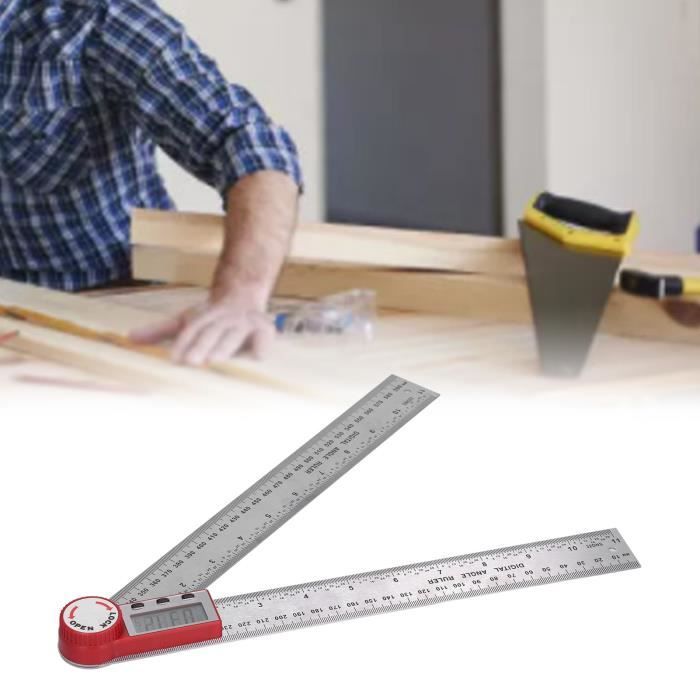 360 degrés Angle Numérique Angle Gauge Niveau Numérique Angle Finder avec Tournevis Batterie LCD