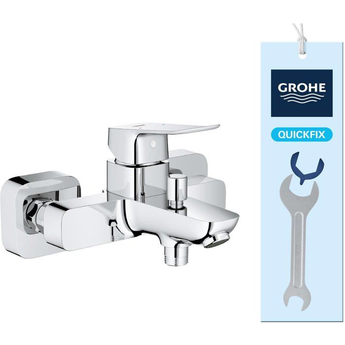 Mitigeur de bain / douche mural - GROHE DICE - Chrome