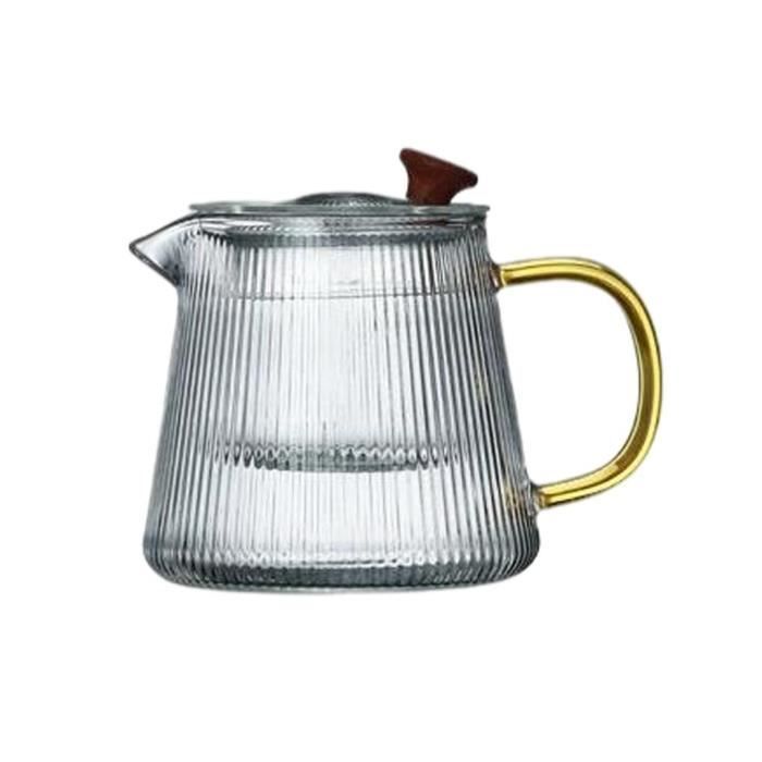 Théière En Verre Borosilicate LIBWYS 1000 Ml Avec Passoire Amovible - Pour Thé En Vrac, Fleurs, Infusions - Résiste à La Chaleur, Lave-vaisselle Safe
