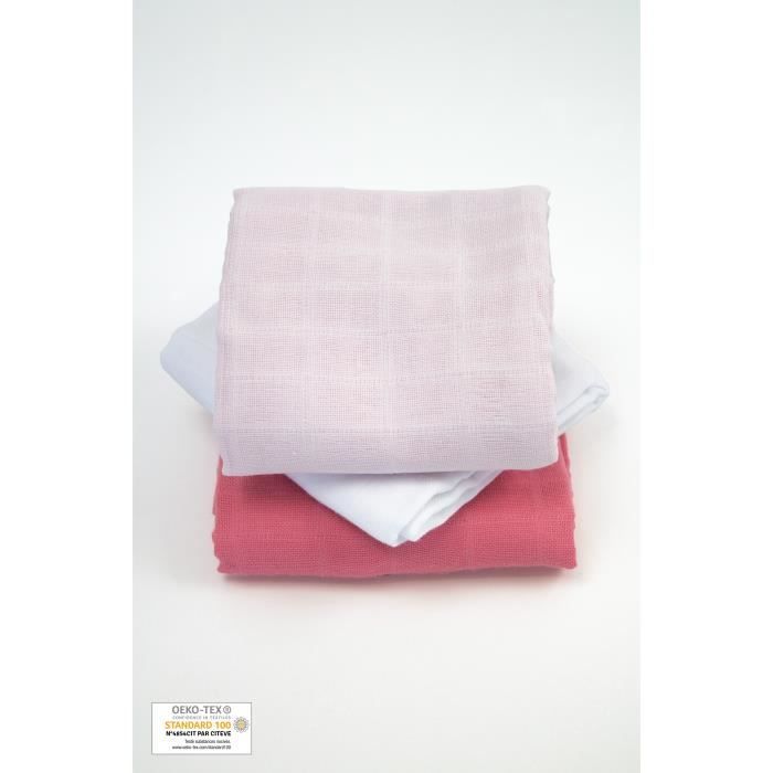 Set 3 Langes Unis Roses Kadolis Coton Bio Cdiscount Puericulture Eveil Bebe Set 3 Langes Unis Roses Kadolis Coton Bio Cdiscount Puericulture Eveil Bebe
