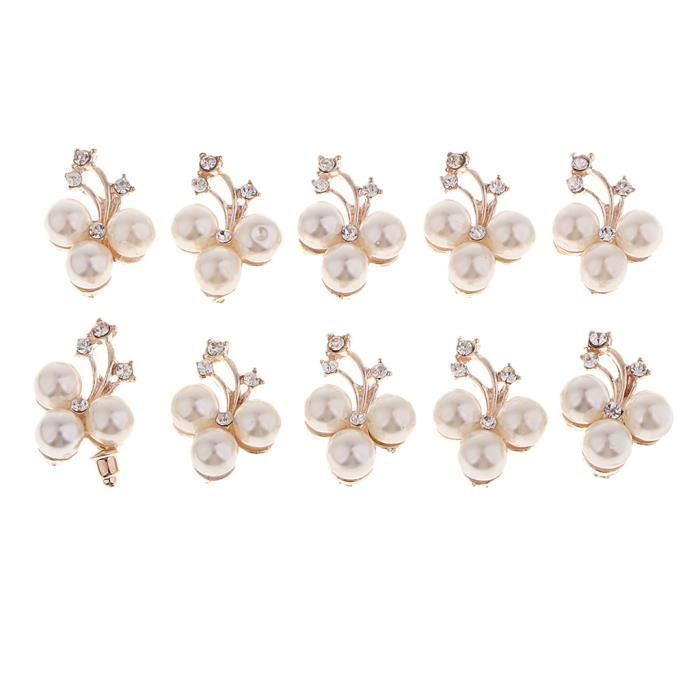 10 pcs strass de fleur strass embell fleur de métal - Etsy France