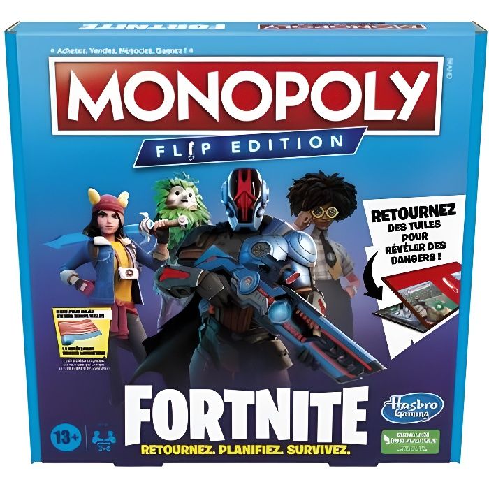 Jeu classique Monopoly Flip Edition Fortnite