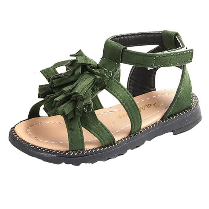 Enfants Mode Bebe Spartiates Enfants Garcons Filles D Ete Chaussures Sandales Casual Vert Vert Cdiscount
