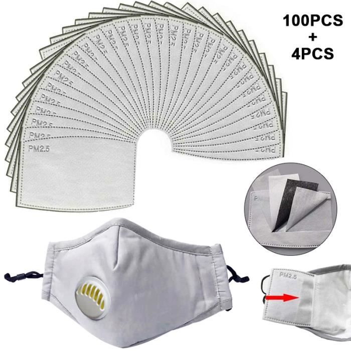 Filtre à Charbon PM2.5 Interchangeable Pour Masque En Tissu – Protection Réutilisable
