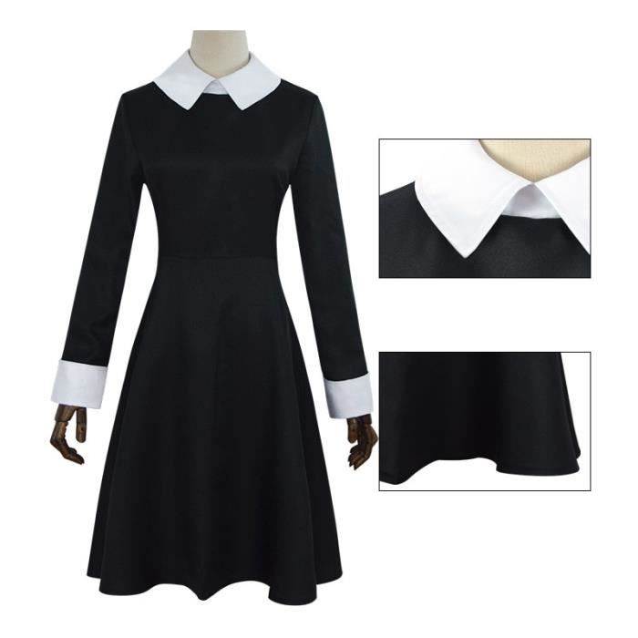 Robe de bal cosplay famille Adams - VITATA - Mercredi - Noir - Fibre de ...