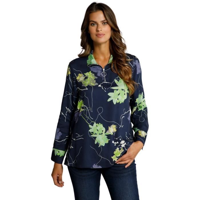 Chemisier Femme À Rayures Manches Longues Col En V Casual Chemise