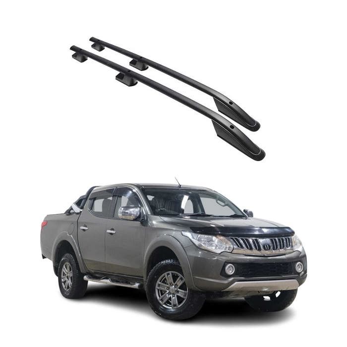 Barres De Toit Aluminium Pour Mitsubishi L200 2015-2019 – Profil Aérodynamique, Charge 75 Kg, Installation Facile