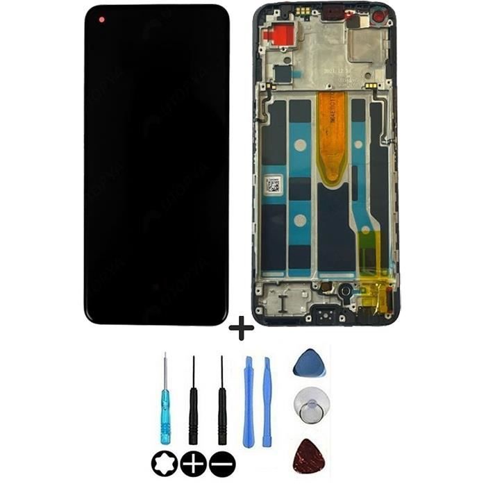 Schermo LCD Completo Con Vetro Tattile E Telaio Per OPPO A53 4G 2020 - Nero - Ricambio Oppo - Foto 2