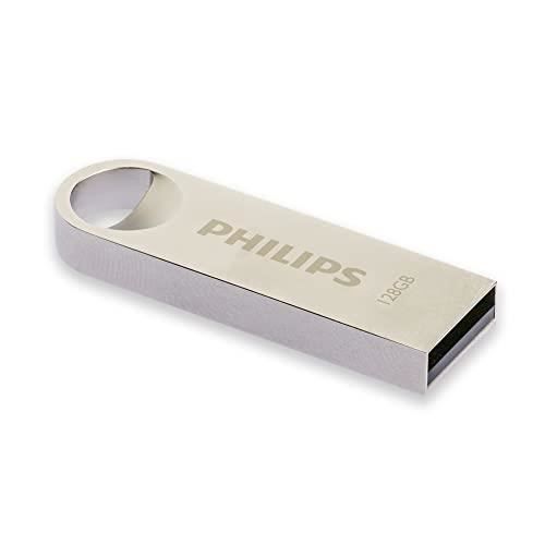Clé USB - PHILIPS - Moon Edition - 128 Go - USB 2.0 - Aluminium élégant