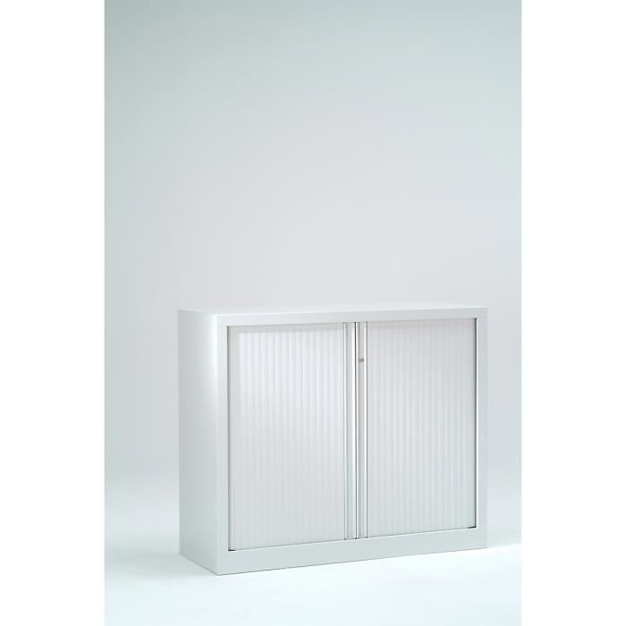 Armoire Monobloc à rideaux Gris HxLxP 1000 x 1200 x 430 Pierre